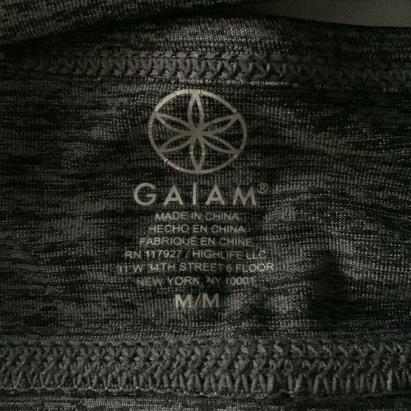 Gaiam Sports Bra Gray Pink Prism - Picture 3 of 4